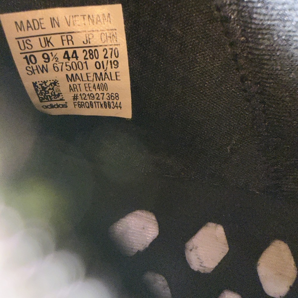 Adidas Boost Green Black SHW675001 Mens Size 10 US Without Box - Picture 5 of 10
